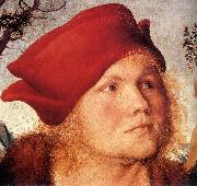 CRANACH, Lucas the Elder Portrait of Dr. Johannes Cuspinian (detail) dfg oil on canvas